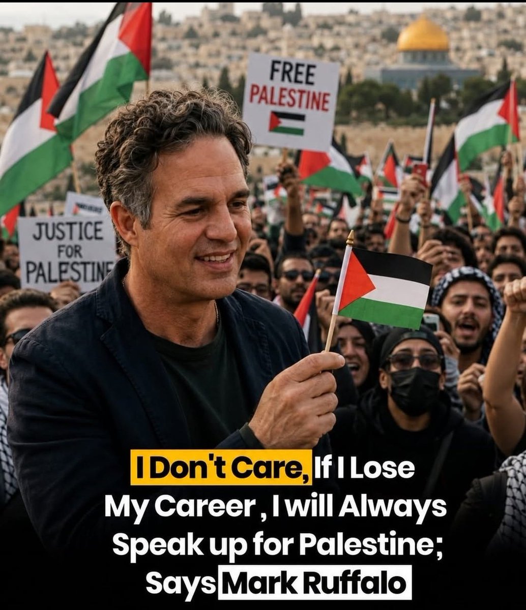 Malcolm_Pal9's tweet photo. Mark Ruffalo is winning hearts with his outspoken support for Palestine. https://t.co/vVX39mbolK