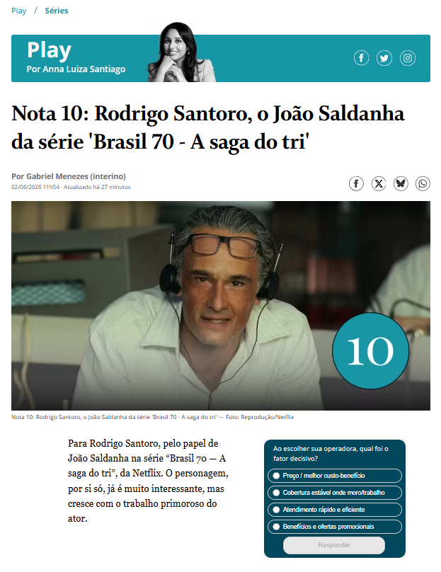 SantoroUpdates's tweet photo. Ele é nota 10 na Coluna Play 😍😍😍😍 https://t.co/DnaT1fd3h3