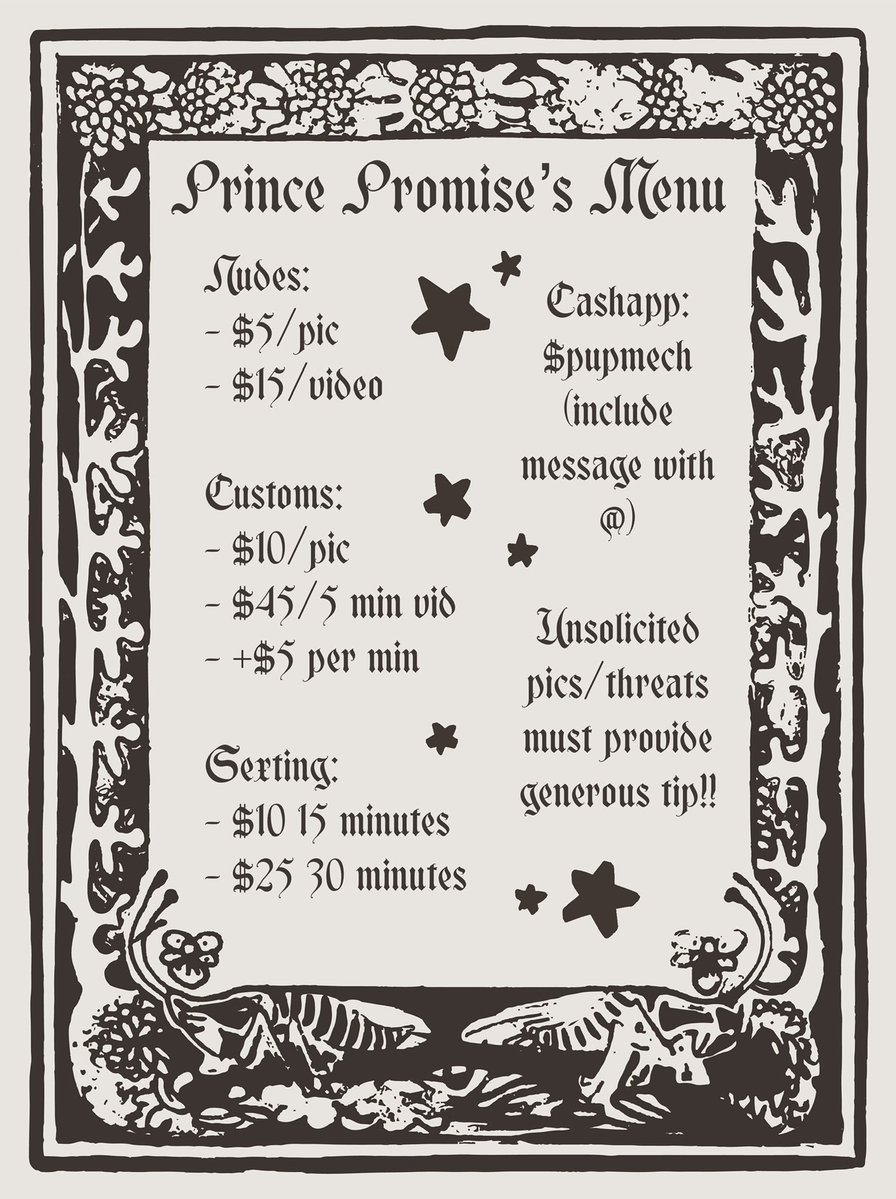 princeprayers's tweet photo. reposting my menu bc i’m in a little bit of a money emergency.. any aid is appreciated <33 $princeprayers
#nsfwtwt #trans #ftm #femboy #tboy https://t.co/J7bUChQT7h