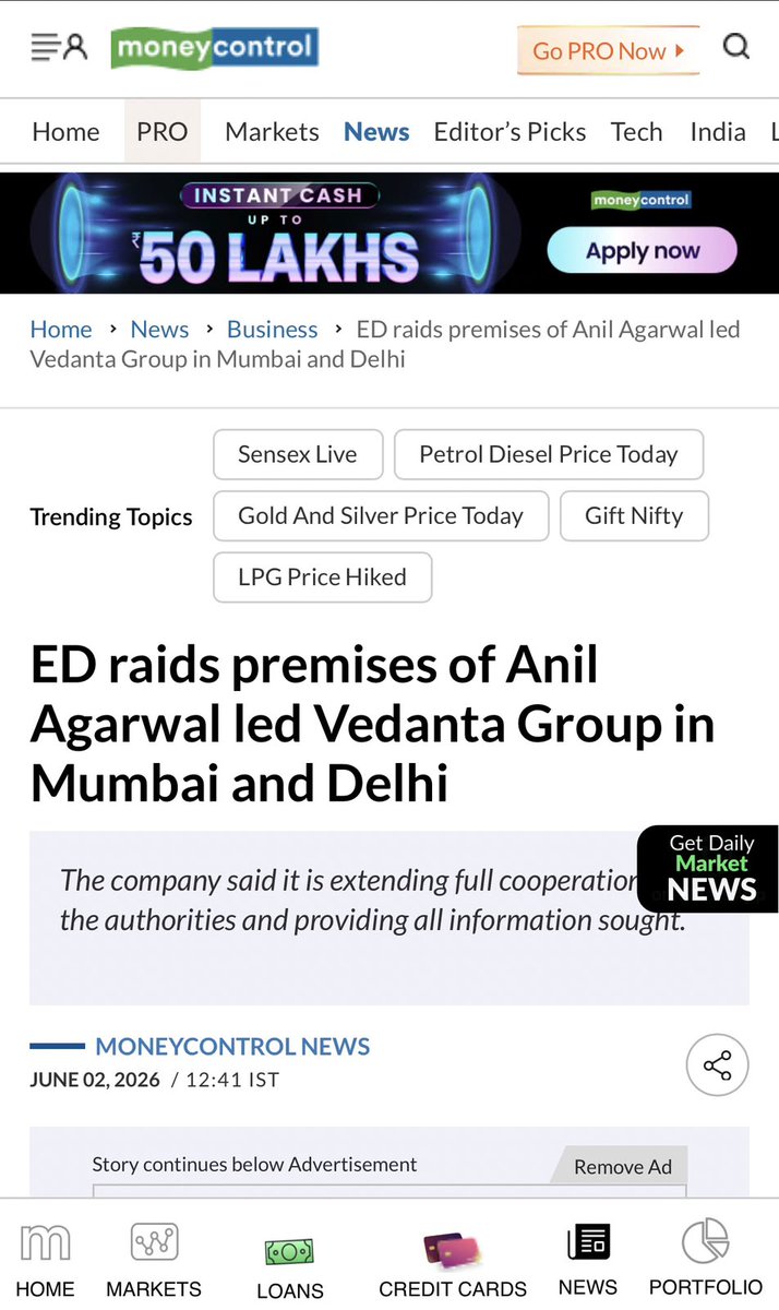 akritiS842's tweet photo. Rahul Gandhi once aggressively opposed Vedanta projects. Today his ecosystem is indirectly defending Vedanta just to attack Adani. Ideology clearly takes a backseat to political convenience. https://t.co/CEtT9JANwL