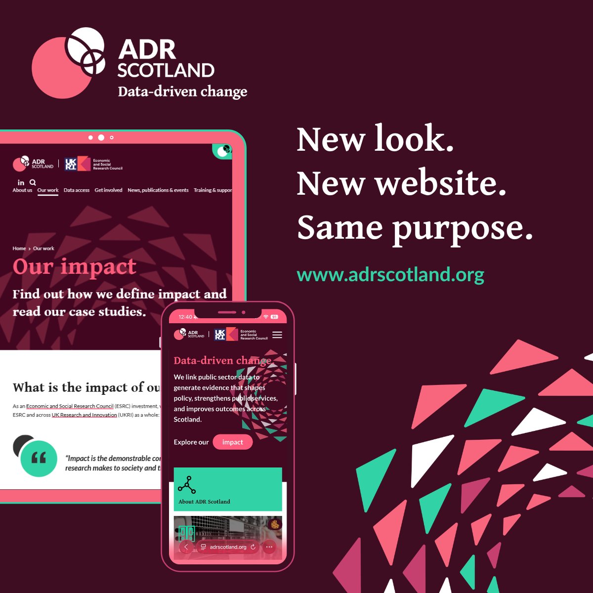 SCADR_data's tweet photo. We’ve had a big year - with new funding, new branding and a new website. And we're only in June! Check out our new look and discover how we are collaborating to ensure Scotland produces impactful #research for public good. https://t.co/KzZjiMZLHL #data https://t.co/bnahxphxNd