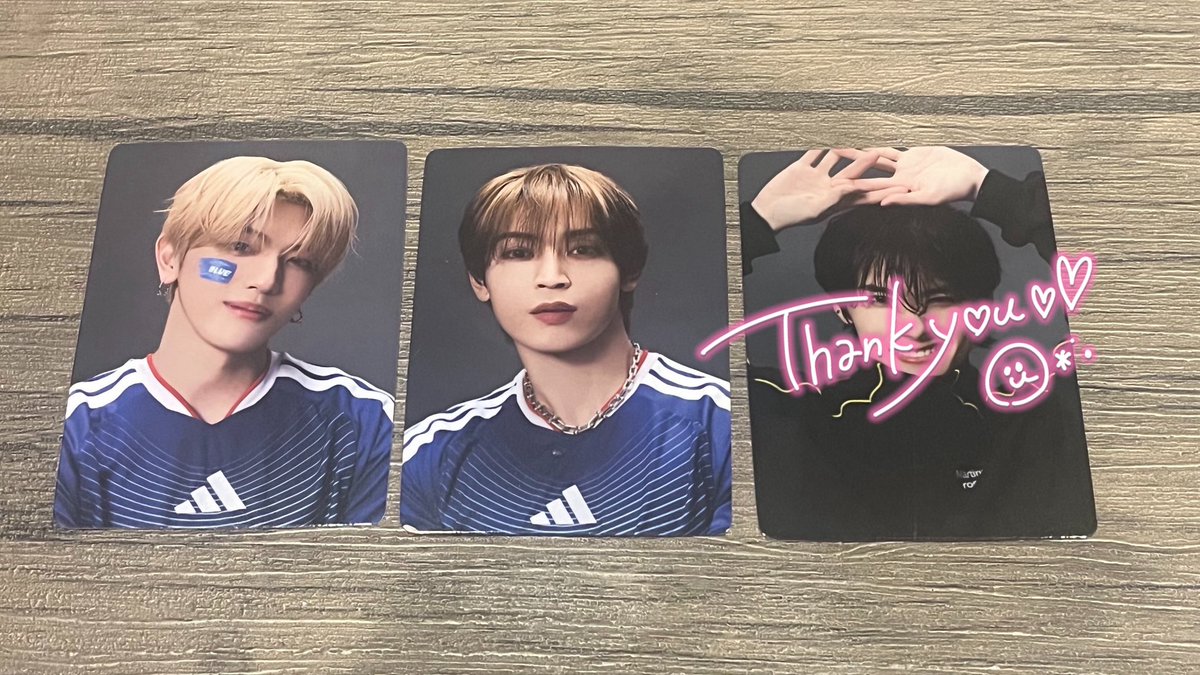 yuuk524's tweet photo. JIBLUE 景色　JO1  INI

【譲】写真のもの
タワレコ特典　高塚　與那城
疾風ver トレカ　後藤
旋風ver セルカ　金城

【求】佐藤

郵便での交換希望です📮

 #JIBLUE交換 #INI交換 #JO1交換 https://t.co/yFjuPFoYPk