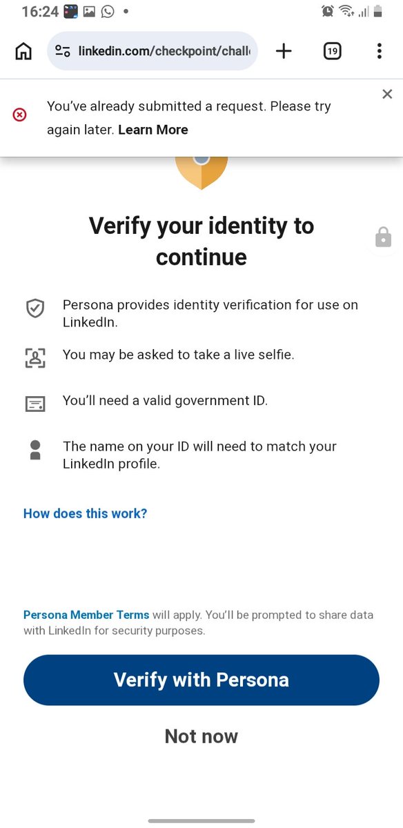 OptimizeH30317's tweet photo. @LinkedIn Hello, I just logged into my account and tried to post on my timeline. My account kept prompting for verification, but it wasn't going through. Please help me check my account.
Optimizeshub@gmail.com
Name: Olaniyi Malik. https://t.co/Z6QHbCiSKc
