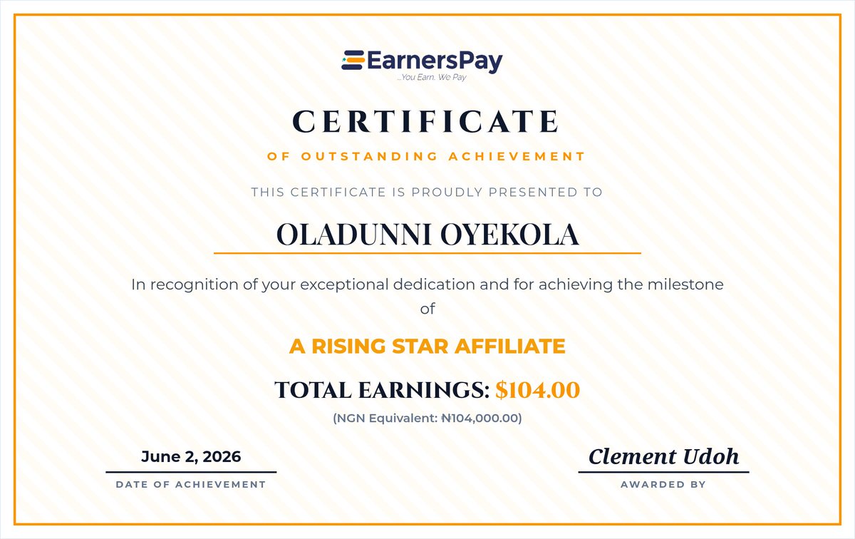 OladunniOyekola's tweet photo. From a confused beginner with no prior experience to this 😊

This is what happens when you learn profitable digital skills and stay consistent

Will you keep watching us win or join the winning team?

Thanks to my coach @CoachMussyp @dstprogram @earnerspay for this opportunity https://t.co/f5YHgtlfFv
