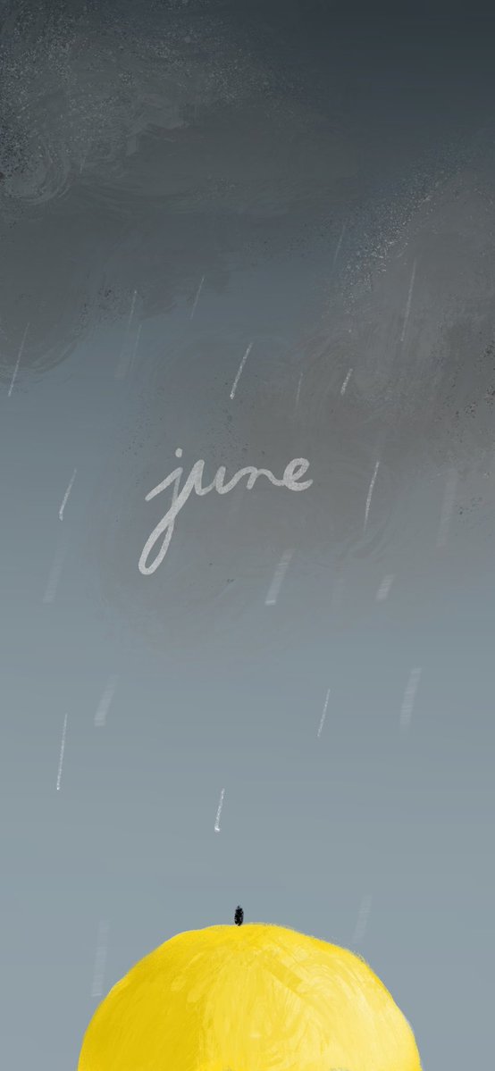drawnied's tweet photo. can't take the heat and humidity anymore, so drew this as my june wallpaper gaslighting the weather into submission https://t.co/hWiWrRhcG3