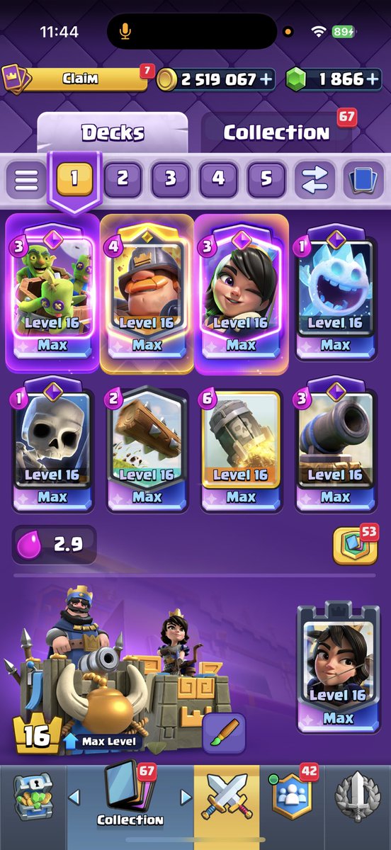 RyIey42's tweet photo. Top1 with my favourite deck ever 😭💗 https://t.co/AwaHSkvDxS