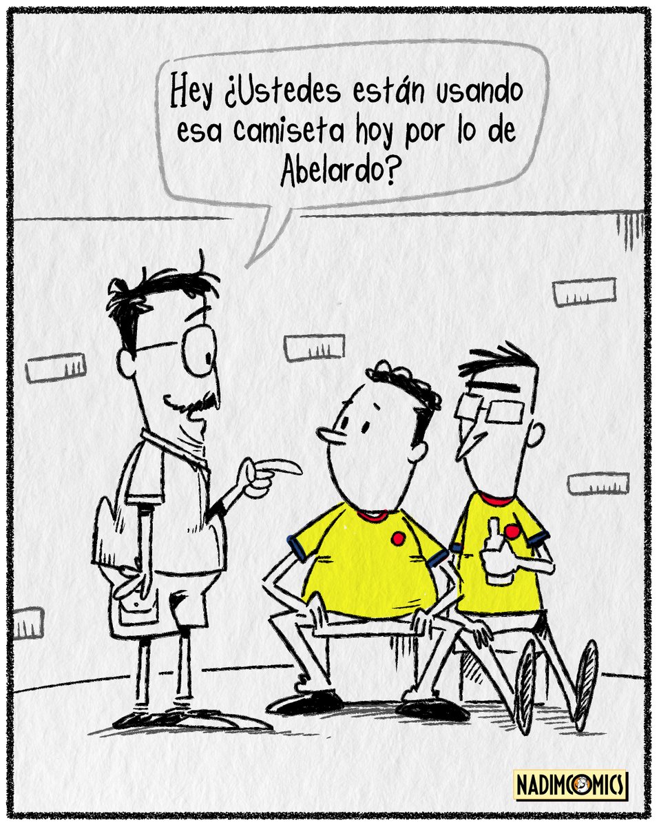 nadimcomics's tweet photo. Primero fué el sombrero aguadeño.
Después el término "gente de bien".
Luego fue la chaqueta acolchada.
Y ahora la camiseta de la Selección #Colombia de #Fútbol...
.
¿Qué será después? https://t.co/1fhkUgwMFV
