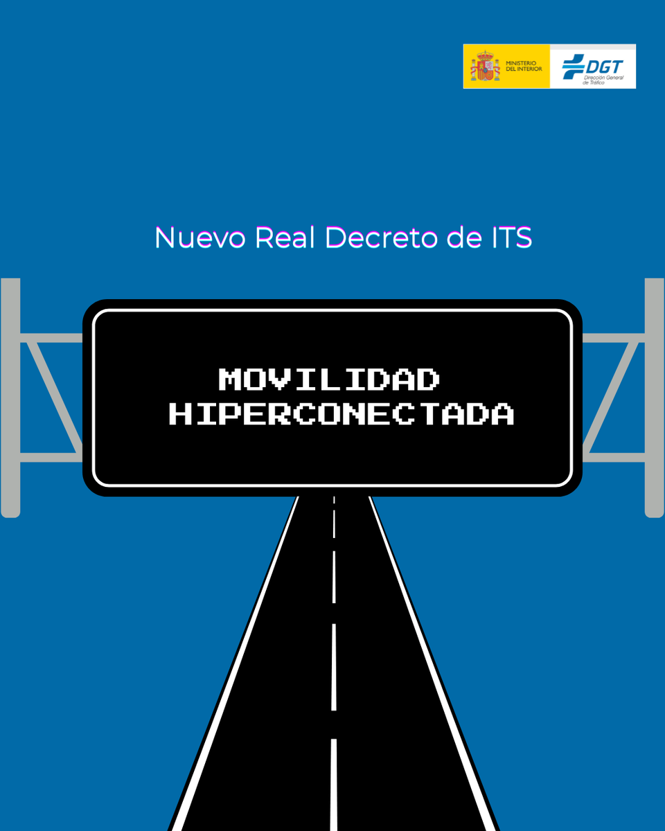DGTes's tweet photo. 📢 El Consejo de Ministros ha aprobado el nuevo marco para los Sistemas Inteligentes de Transportes en España. 
🛣️ Se transpone así la Directiva (UE) 2023/2661 para reforzar la digitalización del transporte y la movilidad inteligente. 
ℹ️ https://t.co/ELRAnd2w0R https://t.co/jnJ8VKxrha