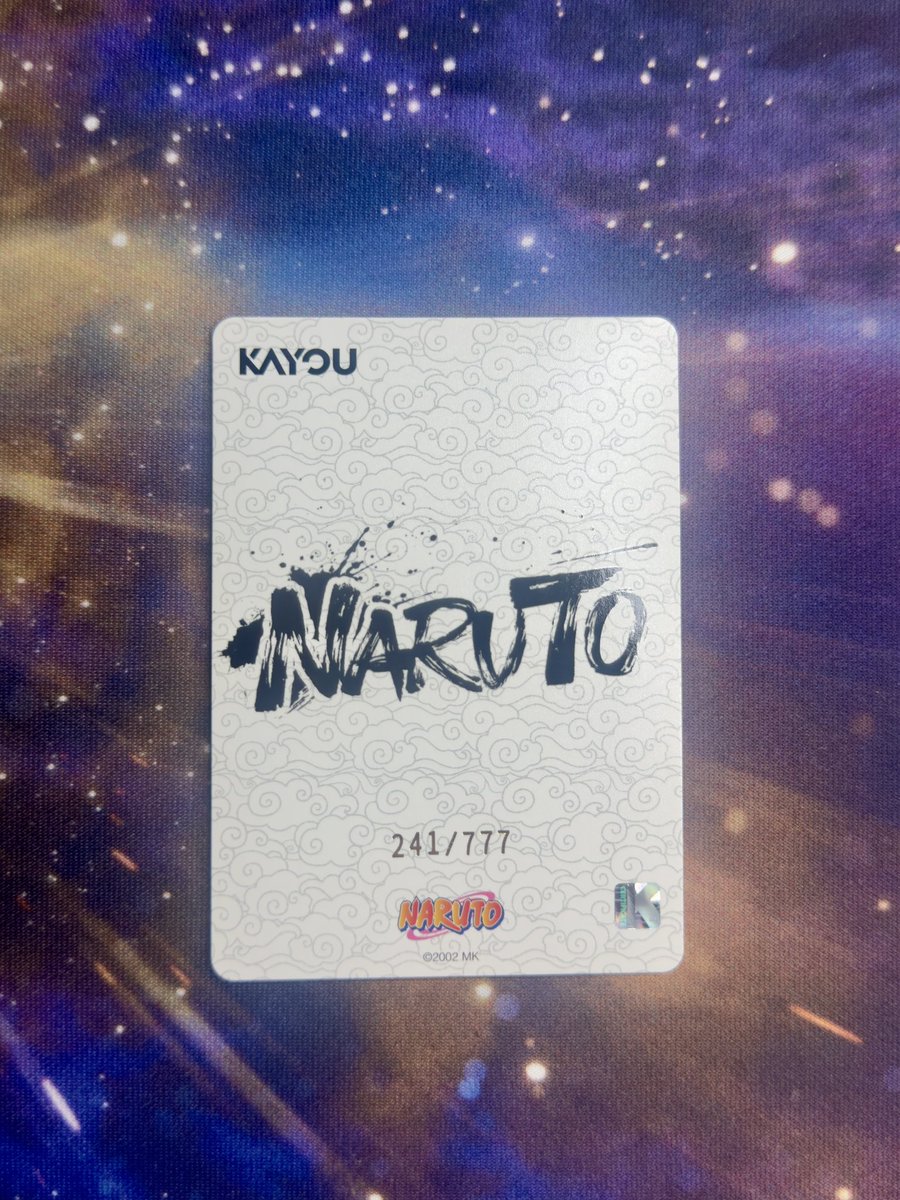 ZiphryCollects's tweet photo. @ArnoldMoger Naruto Kayou serialized 241/777 

NM , take $350 shipped in a small box and insured https://t.co/hcsT2gSt4o