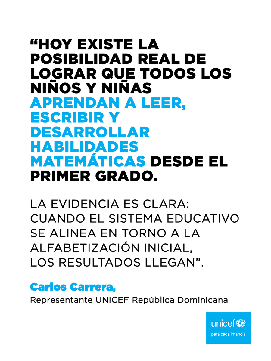 UNICEFRD's tweet photo. Aprender a leer en los primeros años de escuela puede marcar la diferencia en toda la trayectoria educativa de un niño.

Conoce más sobre los avances del programa CON BASE: https://t.co/nVi5QM4EIW https://t.co/Ws7yJEc8WH
