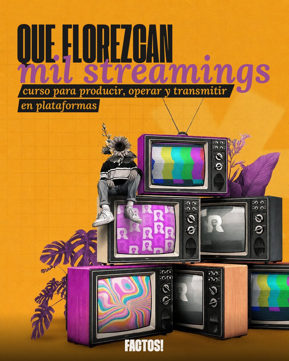 tomasmontev's tweet photo. 📺 Se viene el curso de streaming que organizamos con Factos! 
✍️ Pueden inscribirse acá 
https://t.co/IjpZqu7OhX https://t.co/g4hHtew3OC