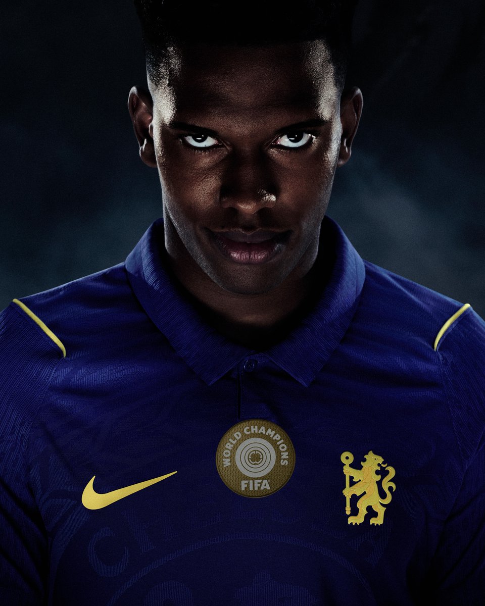 ChelseaFC's tweet photo. Can’t tame Estevao. 🇧🇷  

Our 2026/27 home kit is available now in-store and online.  

#CantTameUs