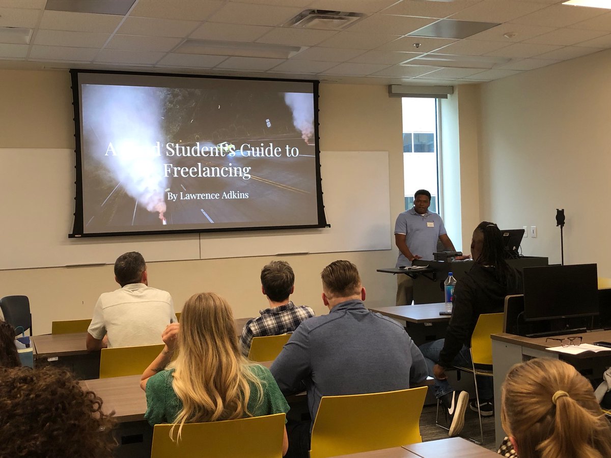 kenn_state_mapw's tweet photo. (3/4) 🎉 It was a full house at "The Writers Thread: Weaving Research &amp; Creativity in the MAPW Program" yesterday! 

On the last day of the Maymester, the PRWR 6800 Careers in Professional Writing class organized and presented a showcase attended by the MAPW community. https://t.co/5YLbZz7MgW