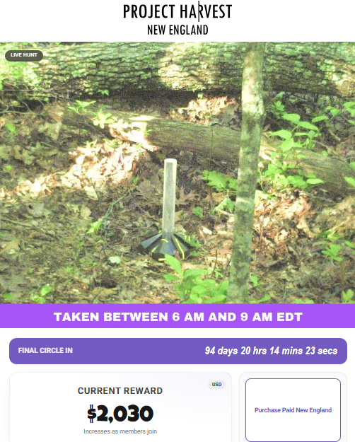 MWTreasure's tweet photo. Cash Bounty grows!  Somewhere within the circle (see https://t.co/t9oYcq2Een) this sits in the open -  you find it first - the bounty can be yours!  It's out there now!  #treasurehunt #veilhunts #hiddentreasure https://t.co/2fPGNz1RMx