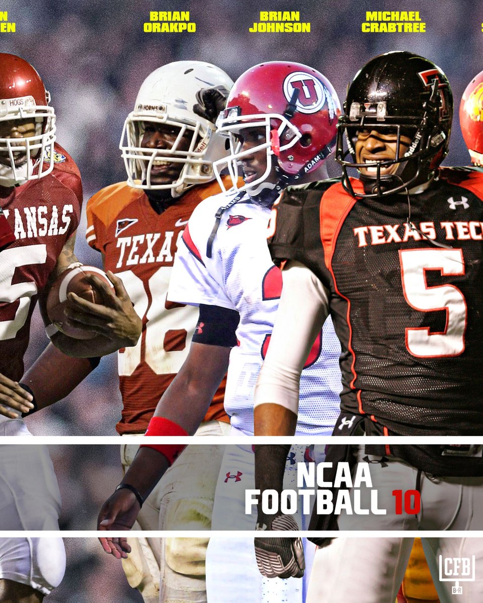BR_CFB's tweet photo. EVERY @EASPORTSCollege  COVER ATHLETE SINCE 2007 🎮🔥

Which year brings back the most memories? 🍿

#NCAAFootball #EASports #CFB27 https://t.co/gFUKNZqj1n