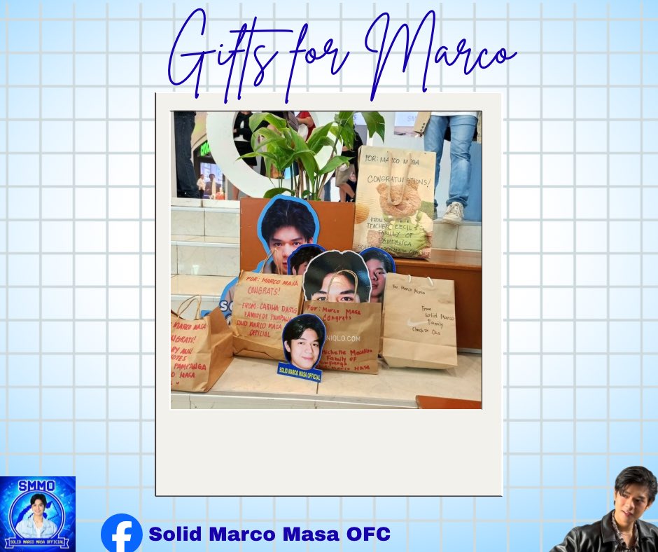 SolidMarcoOFC's tweet photo. Last Sunday, SMMO was thrilled to attend Marco’s Honor Event at MOA to celebrate not just his graduation, but his academic honors! We personally handed over our special gifts to show him how incredibly proud the entire fandom is of his hard work.

Balancing showbiz and academics with honors is no joke. You are a true inspiration, Marco! 💙🚀

#MarcoMasa #SolidMarcoMasaOfficial