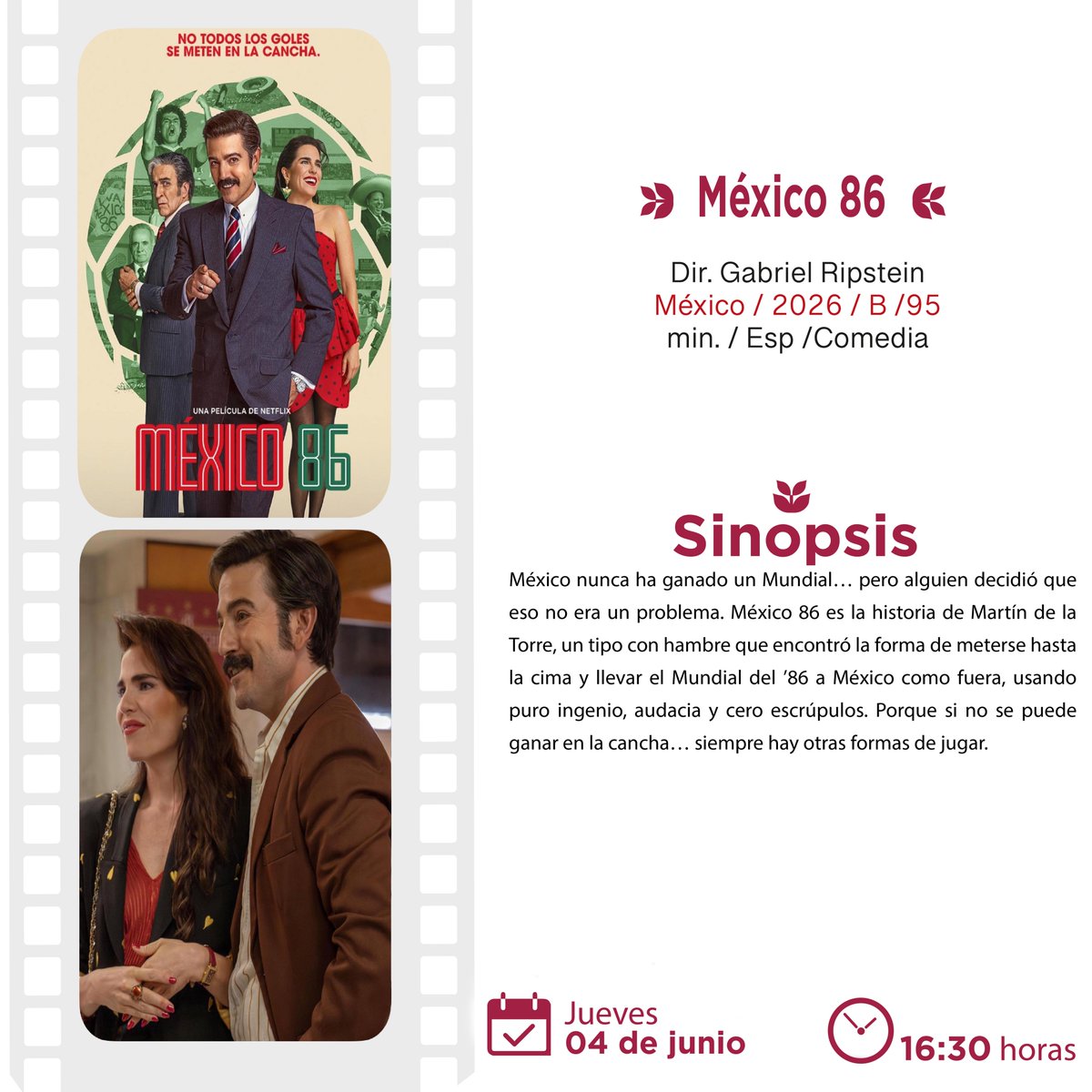 CinetecaEdomex's tweet photo. 🍿 Drama, aventura, suspenso y mucho más.
Te compartimos las sinopsis de las películas del jueves para que descubras todo lo que te espera en la #cinetecamexiquense https://t.co/6XUjO62x29