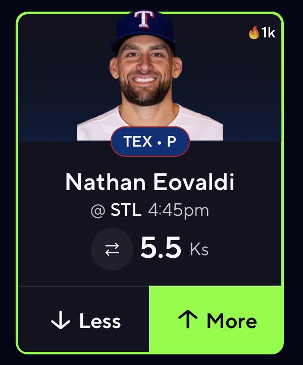 NPLOCKS's tweet photo. MLB TUESDAY BANGER ⭐️

HE WILL COOK ‼️ https://t.co/eH15ou39Gi
