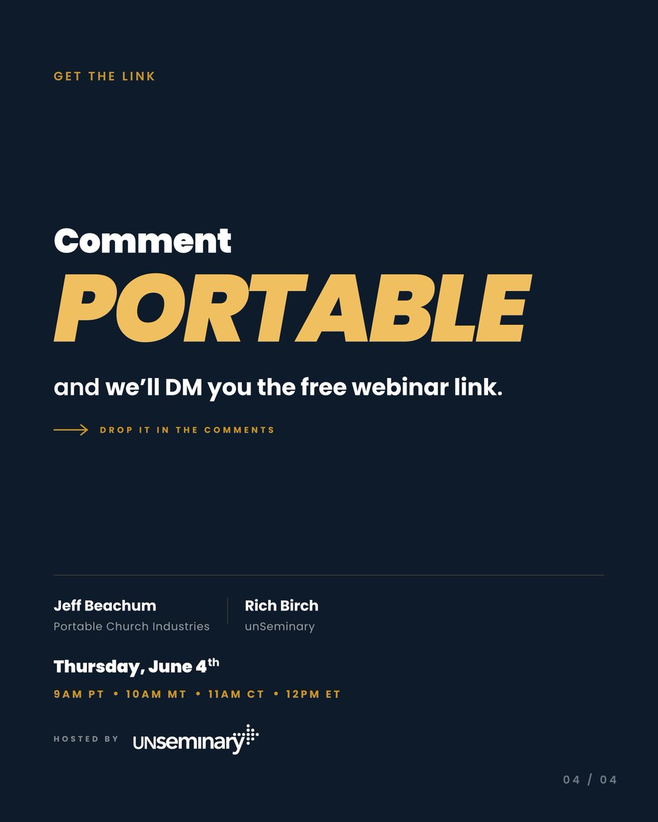 PortableChurch's tweet photo. Everyone expects portable church = burnout.
The truth?
👉 Predictability = engagement
👉 Participation went UP 88%
Want to see how?
Comment “PORTABLE” and we’ll send the link. https://t.co/7q9HrQzmRb