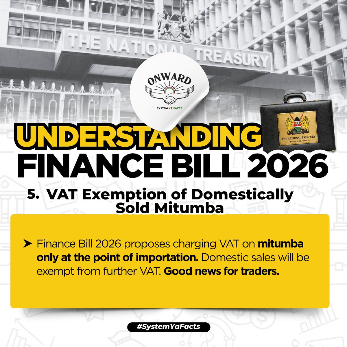 prudencesifa's tweet photo. The Finance Bill 2026 seeks to simplify tax administration, reduce compliance burdens, and encourage investment while protecting key sectors such as health, manufacturing, tourism, and small businesses.
#FinanceBill2026Explained 

Jisomee https://t.co/JWrB93y0C1