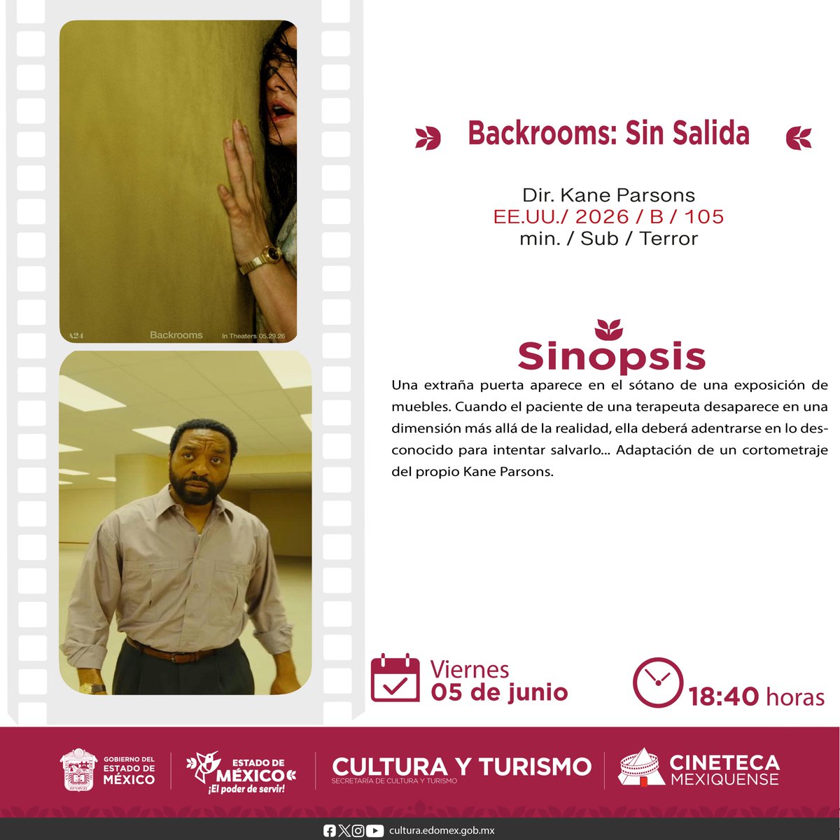 CinetecaEdomex's tweet photo. 🎞️ Un día, varias historias por descubrir. Conoce las sinopsis de nuestras películas y prepárate para disfrutar del mejor cine en pantalla grande.
#CinetecaMexiquense https://t.co/kjPBVn0P6w
