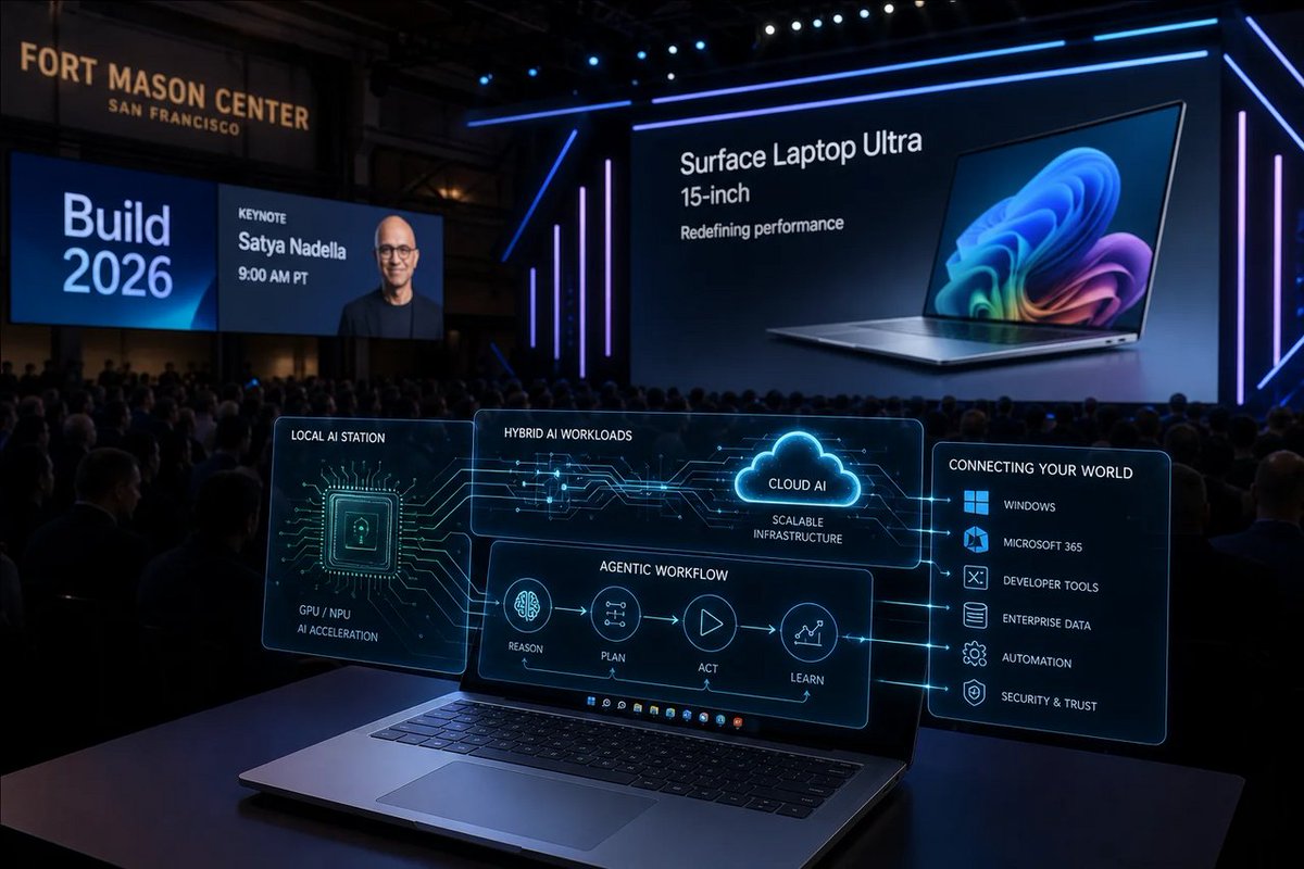 🪟 “Windows is the AI workstation” at Build 2026 = Microsoft wants us to ...