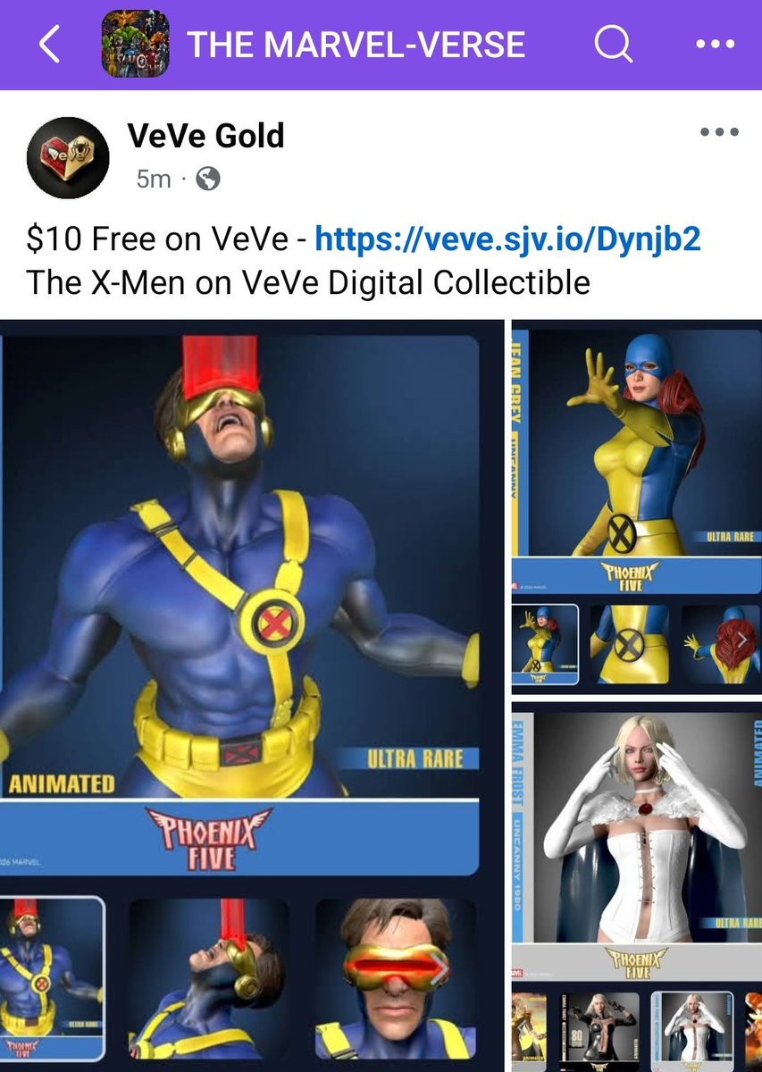 Vevegold1's tweet photo. Spreading the word of @veve_official on this dedicated @Marvel Facebook group 🔥

https://t.co/wQbAzWwRvs 

It has 155,000 members 😃 https://t.co/Lq0JVi1dfH