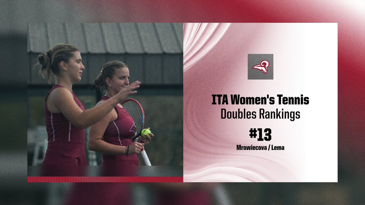 UMobileRams's tweet photo. W Tennis 🎾 | Karolina and Aline end the 2026 season as the ITA’s No.13 ranked doubles team in NAIA Women’s Tennis.
#rammit #ssac #naia #therightwaytoplay #tennis https://t.co/R39z43lTIa
