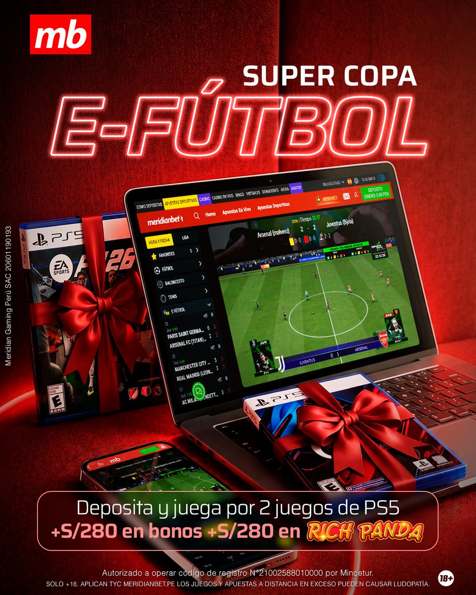 MeridianbetPE's tweet photo. ¡𝗘𝗟 𝗩𝗘𝗥𝗗𝗔𝗗𝗘𝗥𝗢 𝗖𝗥𝗔𝗖𝗞! 🏆⚽️

¡Llegó junio y con él, la oportunidad de reinar en las canchas virtuales! 🎮
Participa en nuestra SÚPER COPA E-FÚTBOL y sé uno de los 10 ganadores de increíbles premios. 🔝

¡El podio virtual te espera! ¿Aceptas el reto? 🤯 https://t.co/LRgc7cK6oZ