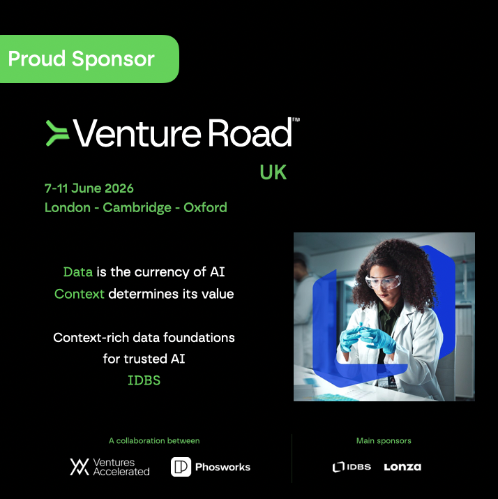 IDBSsoftware's tweet photo. We’re proud to be sponsoring #VentureRoadUK, taking place 7-11 June across London, Cambridge and Oxford.
 
The IDBS team will be in attendance, sharing insights into how life sciences organizations can scale AI initiatives with confidence.
 
Learn more: https://t.co/L6Z8OPowXp https://t.co/x24zSZKdop