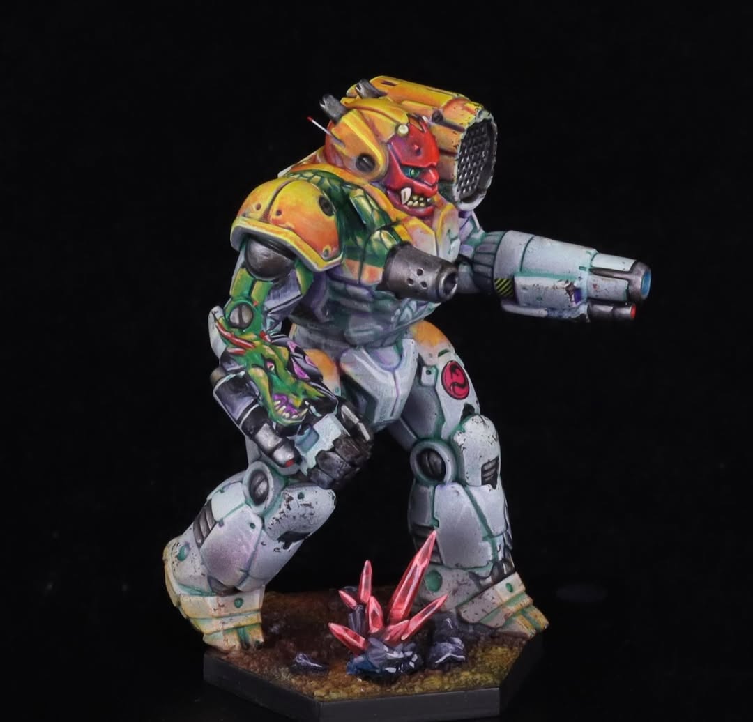 Warzone_Studio's tweet photo. Absolutely gorgeous freehands on the 1st Akuma Ghost!
Artist @brushido87 Vizit his page to see more works!
How do you paint your 'Mechs?
#WarzoneStudio #mechamay #battletech #alphastrike #mechwarrior https://t.co/lGL1AsGdYO