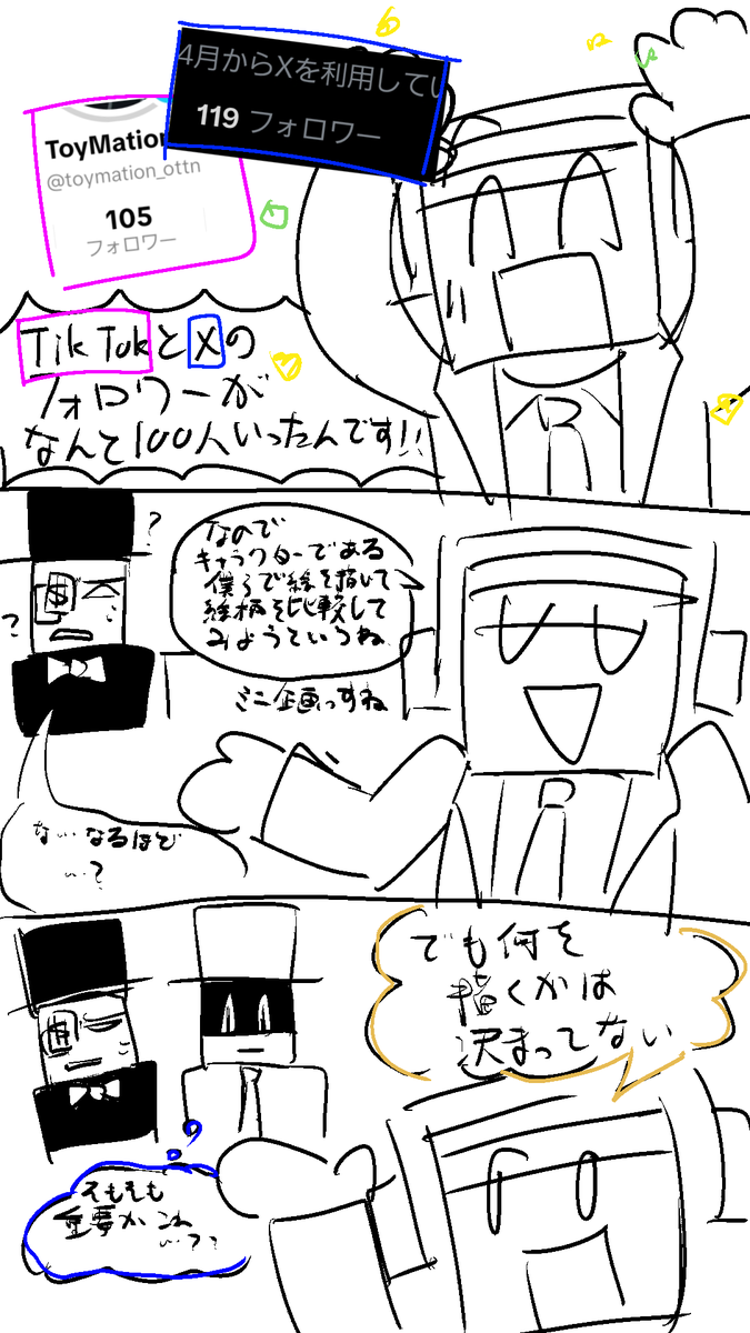 LIBILIBILATED's tweet photo. Hi!
Since X and TikTok have each hit 100 followers, we’re doing a little mini-campaign!
Please leave a comment with the character you’d like the three of us to draw!
We’ll pick one character from the comments and draw it!
The deadline is this Friday (JST). https://t.co/Ap38zkRT7X