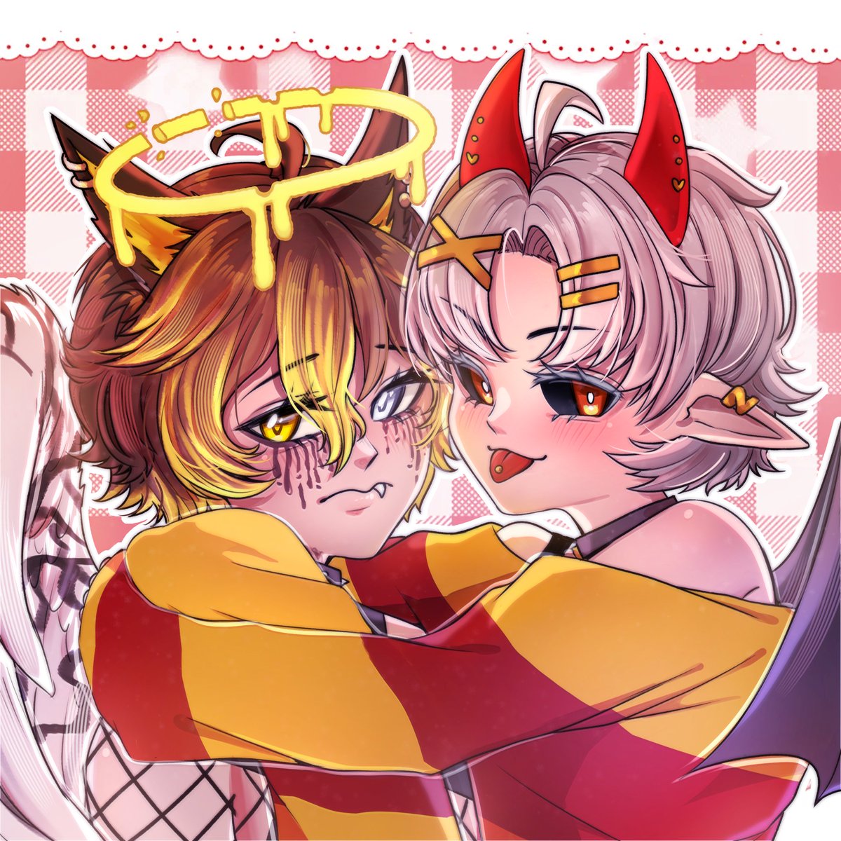 ZingerMaybeVT's tweet photo. Happy pride month!! 🏳️‍🌈💛 

Yearly reminder I find everyone hot! Got a nice personality? Most likely gonna get a smooch fr fr (we got more pride art coming soon zimps stay tuned!)

🎨 @cherujuice https://t.co/1wcoNuX5PF