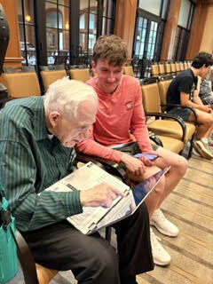 BayWesterly's tweet photo. BHS Tech Club expanded its outreach to The Normandy Senior Living Campus, in addition to the Dwyer Senior Center. They made 18 visits to provide tech help to 50+ senior citizens.  Pictured are Seniors (recent grads!) Colin McAlea, Jake Acosta &amp; Ben Kamm. https://t.co/igMZTXJ52F