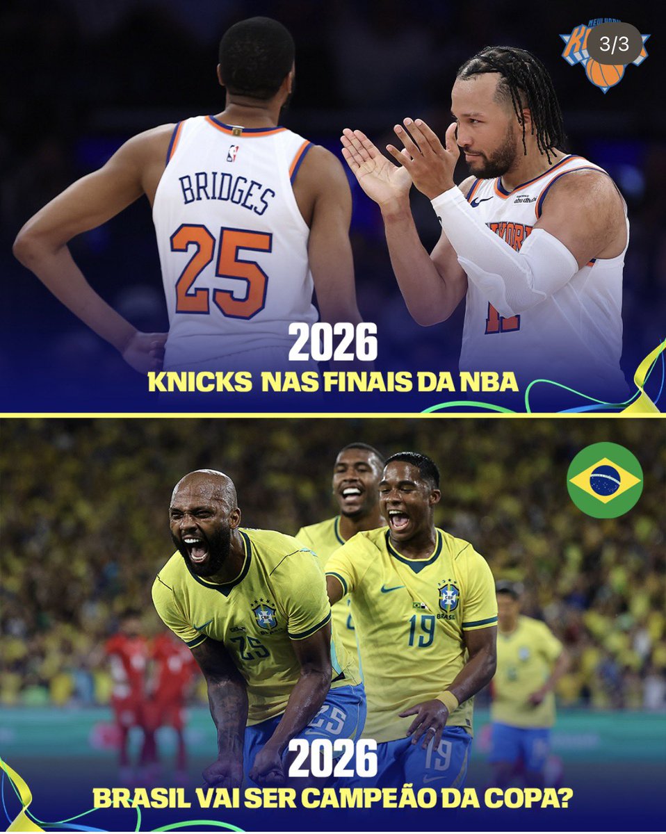 RodrigoBuenoTV's tweet photo. O papo que rola nas redes sociais é que, quando o @nyknicks vai para a final da NBA, o Brasil ganha a Copa.  Será? Tem matemático vidente alemão que diz que a Holanda que vai ser campeã? Será? Futebol Show vai trazer verdades agora sobre a Copa e outros torneios https://t.co/7tWAfOsmsO