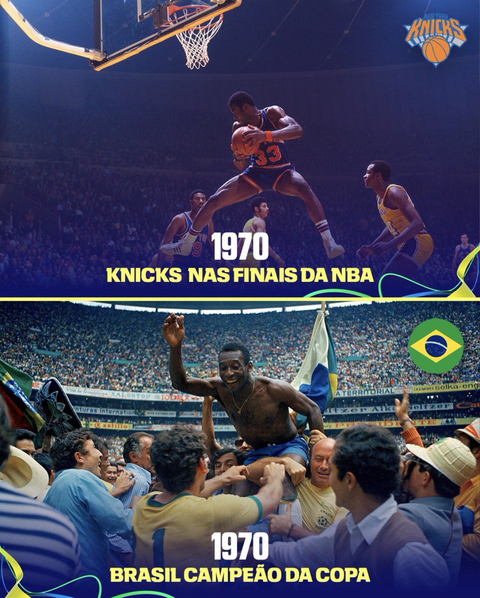 RodrigoBuenoTV's tweet photo. O papo que rola nas redes sociais é que, quando o @nyknicks vai para a final da NBA, o Brasil ganha a Copa.  Será? Tem matemático vidente alemão que diz que a Holanda que vai ser campeã? Será? Futebol Show vai trazer verdades agora sobre a Copa e outros torneios https://t.co/7tWAfOsmsO