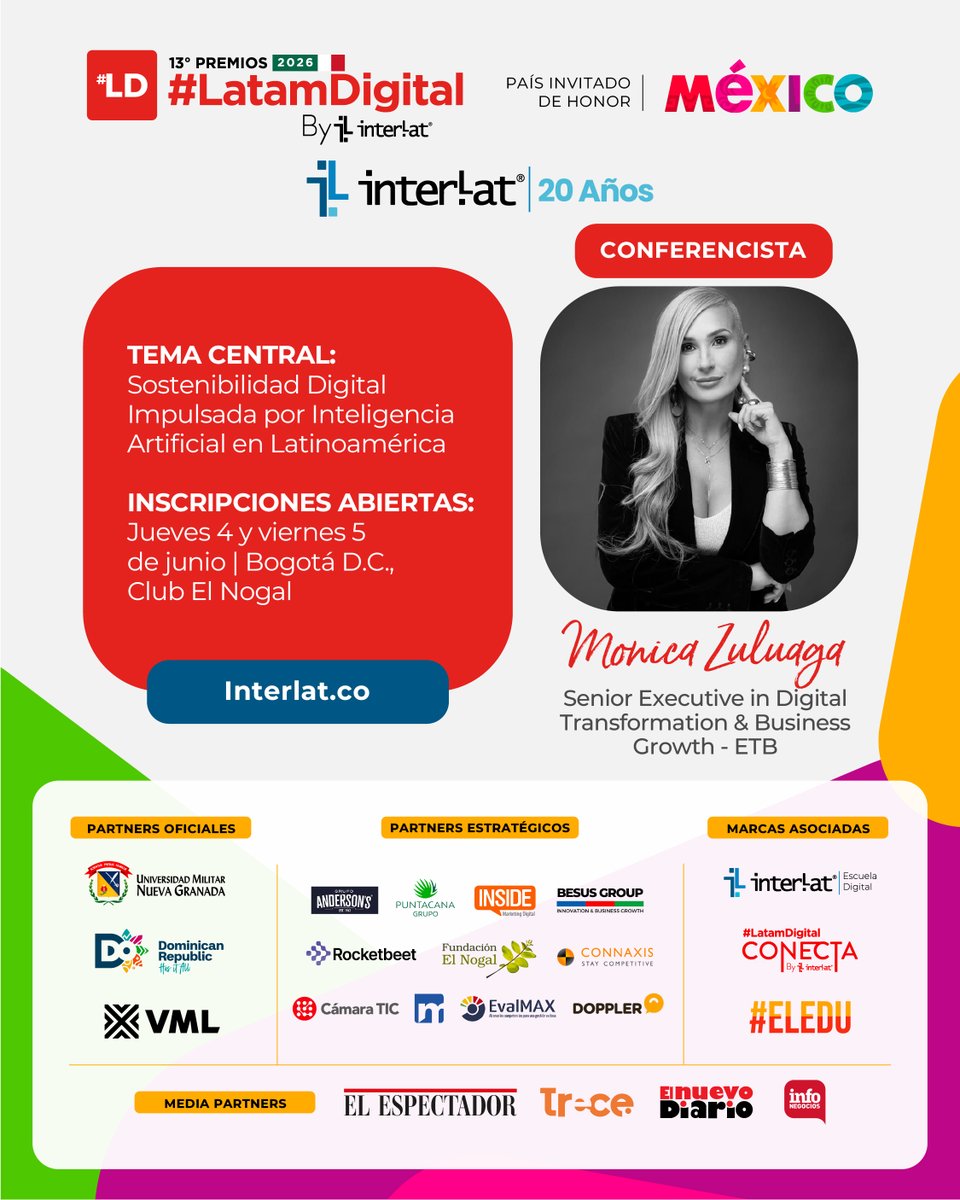 13º Premios #LatamDigital 2026 By Interlat tweet media