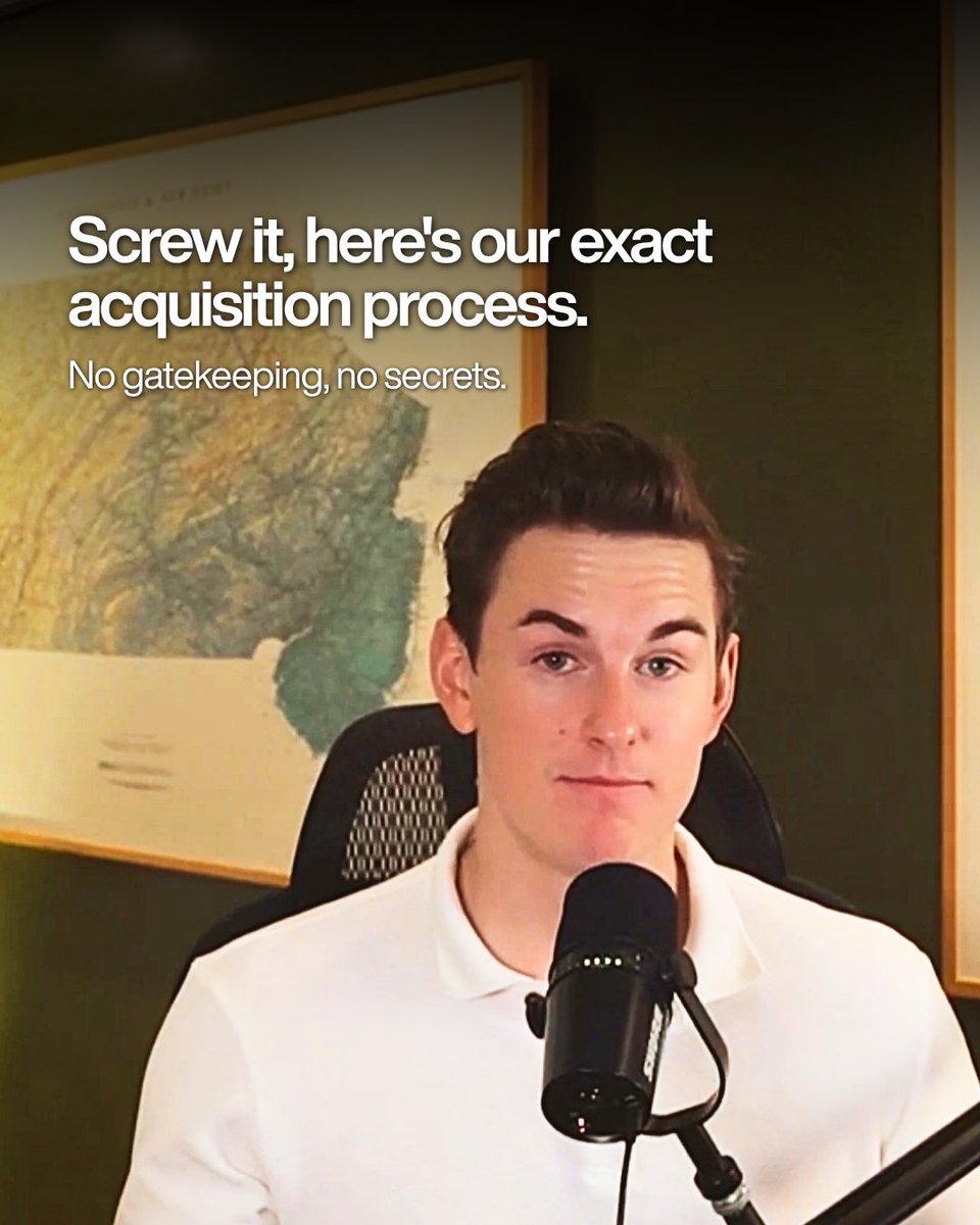 clayhepler's tweet photo. Here's our exact acquisition process. Nothing held back.

Pull data from LandPortal. 
Skip trace the first 3 numbers. 
Load into Smarter Contact. 
Text campaign goes out. 
Leads respond. 
Lead manager qualifies on price and motivation.
Qualified leads pushed to CRM. 
AM calls within 5 minutes. 

Everything tracked. Everything recorded.
That's it.

We're not doing anything magic. We built a system and we run it consistently.

Speed to lead is the difference. Five minutes or less on every qualified call — that's not a goal, that's the standard we hold ourselves to.

Comment DUE DILIGENCE and I'll send you the full acquisition workflow we use to buy land at scale.