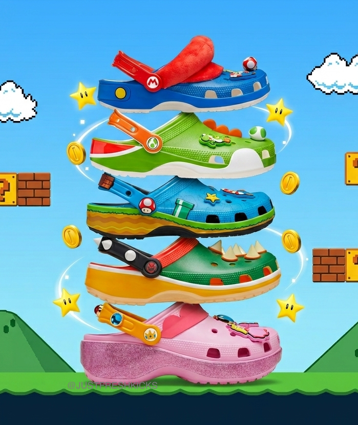 JustFreshKicks's tweet photo. OFFICIAL TEASER: Super Mario x Crocs Collection 🏰

🗓️ July 15th https://t.co/brtCiZWn3q