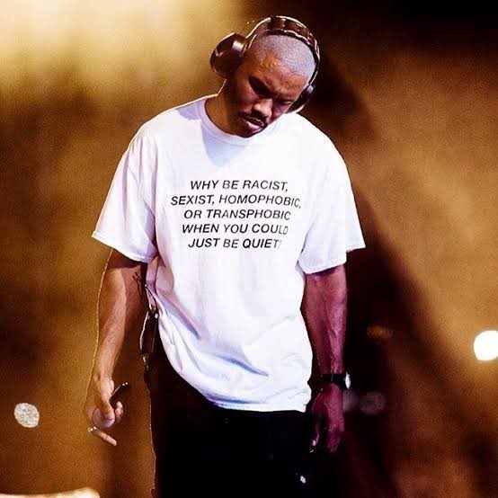 infolky's tweet photo. “Why be racist, sexist, homophobic, or transphobic when you could just be quiet?”

— Frank Ocean, 2017 #HappyPrideMonth https://t.co/M088WwqiTk