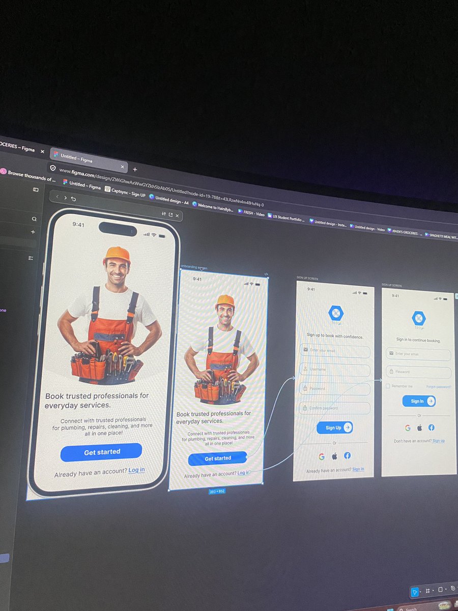 techerella_'s tweet photo. Finally done with a Ui/Ux Design for a handyman app. I centered my focus on how I want users to feel when using this app and it came out great❤️😩 
I’m open to new design opportunities 😊
#FIFAWorldCup2026 #designer https://t.co/sh9TowJpBS