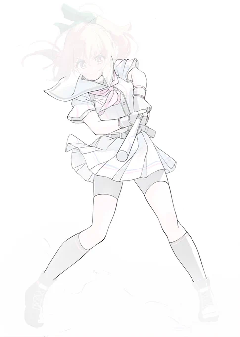 毎日お絵かき3142日目 ペン入れ( ˘ω˘ )