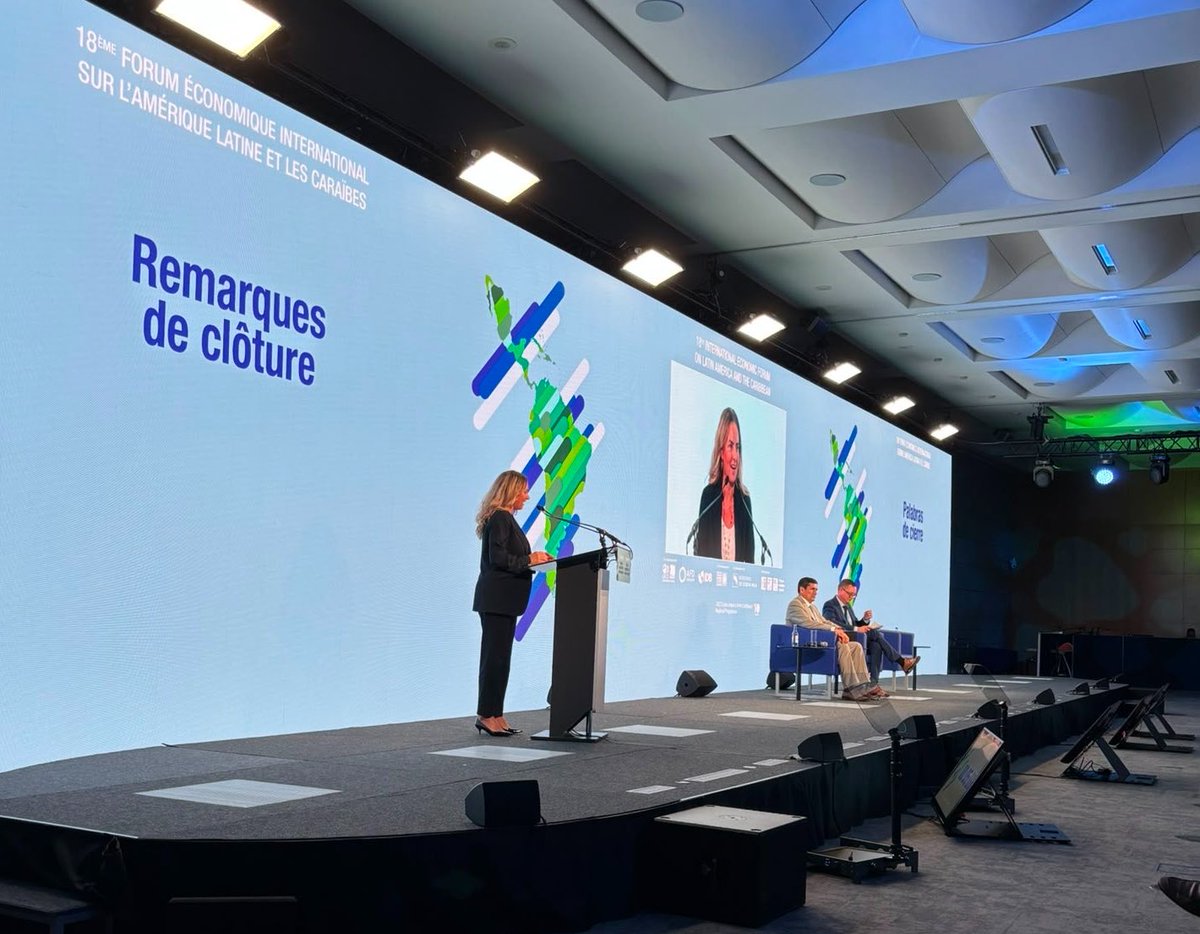 ximopuig's tweet photo. En medio de las turbulencias, el Foro Económico América Latina y el Caribe clausurado por la SE, Susana Sumelzo, demuestra el compromiso de España con Latinoamérica. https://t.co/JjA7iCWg0F