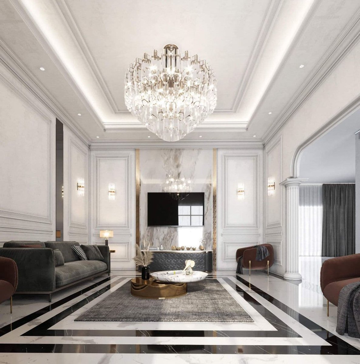 noofdecor's tweet photo. تصميم نيو كلاسيك 🌹😍
يجمع بين الأناقة و الفخامة ✅
.
.
.
#تصميم_داخلي 
#نيو_كلاسيك
#ديكور https://t.co/TF0oj0aVhx