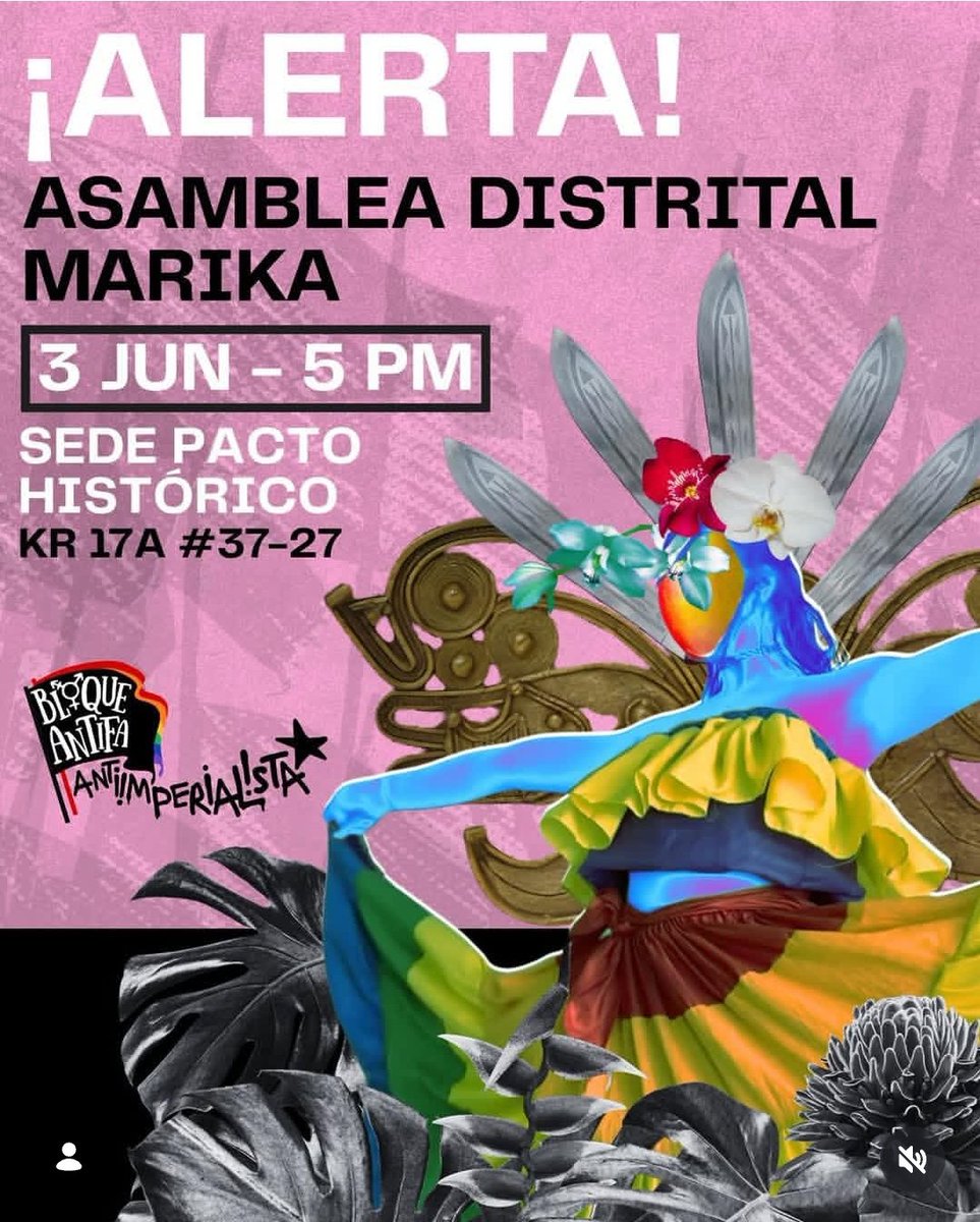 riotruena's tweet photo. Marikas en Bogotá! Nos vemos este miércoles para organizarnos en apoyo a la campaña de Cepeda y Quilcué para esta 2a vuelta. 
Vamos con toda! ✊🏽🔥 https://t.co/svy0HoPhbU
