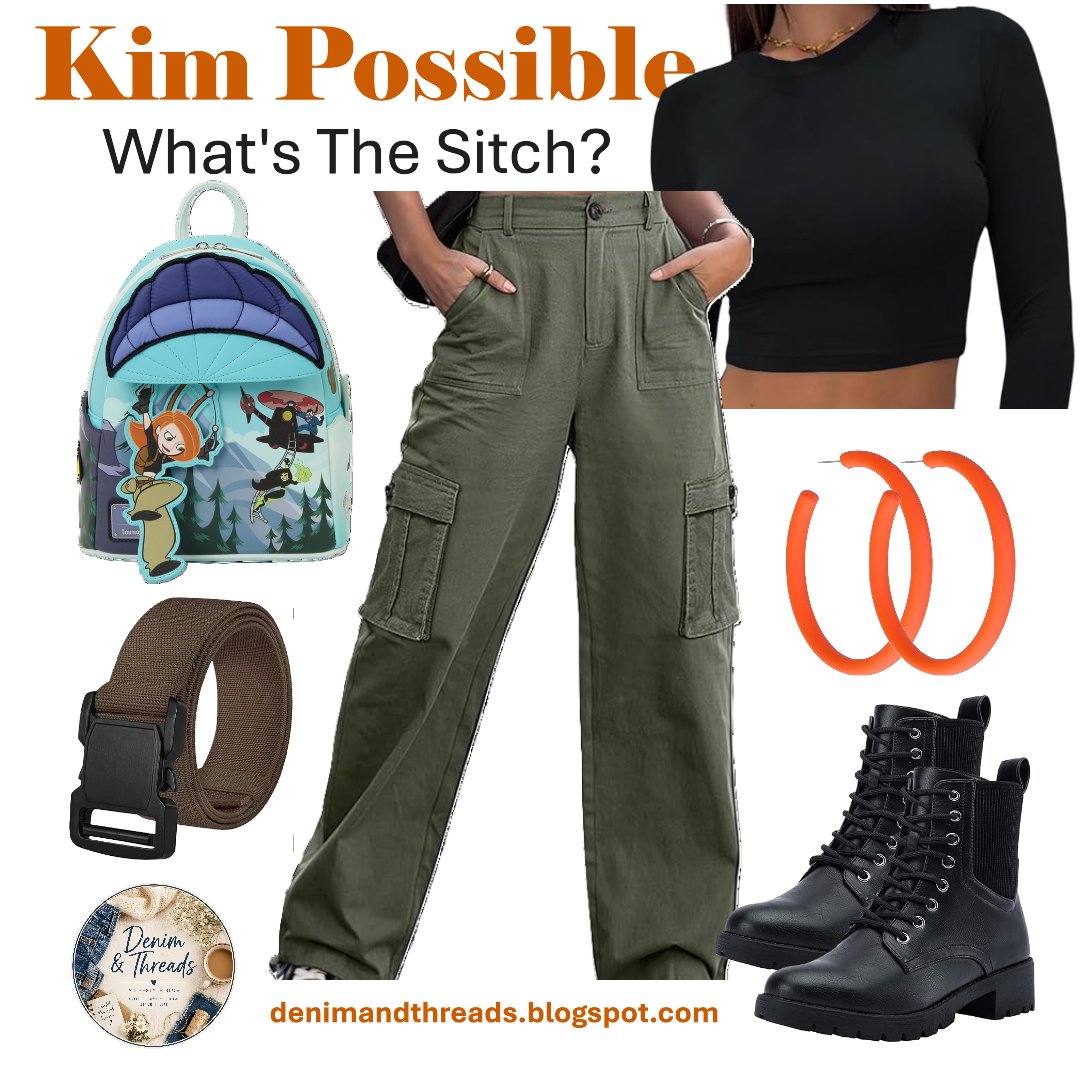 denimandthreads's tweet photo. Kim Possible inspired Disney outfit featuring a Loungefly backpack, cargo pants, crop top, boots, and orange accessories for a casual Disneybound look.
https://t.co/JeuYm2b9m3...
#kimpossible #Disney #disneybound #Outfit #outfitinspo https://t.co/c6cVQPBbEM