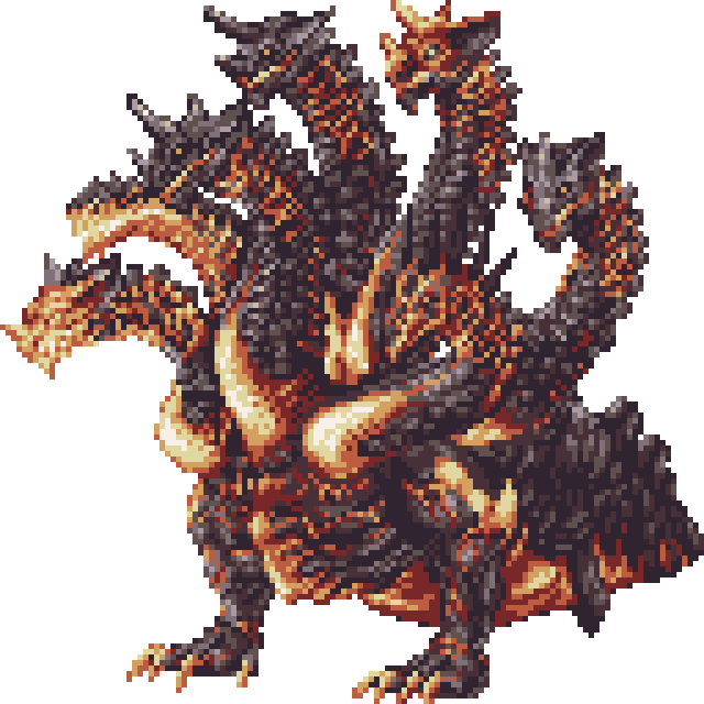 rieux9's tweet photo. というわけで(？)
FFBE WOTV 幻影戦争より“轟炎騰蛇”ヤツカノオロチ
128 x 128 透過含め12色のSFC時代のFF風
魔力系の火属性召喚獣は案外貴重で
うちではヤ・シュトラさんと仲良くしていた https://t.co/uli38l3mXW