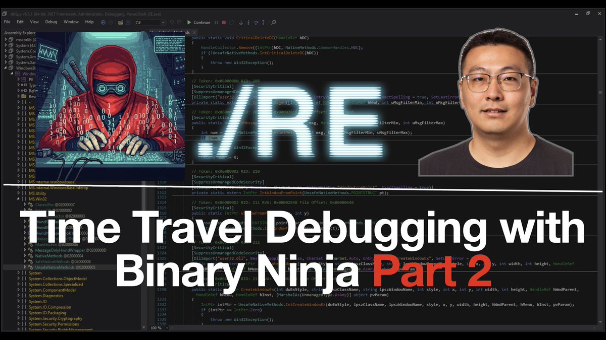 InvokeReversing's tweet photo. Join us at 2PM EST today for a live stream with Xusheng Li from @vector35 to go over new Time Travel Debugging functionality in Binary Ninja! https://t.co/zei1v2nXo9 https://t.co/CWnri0gZ8A