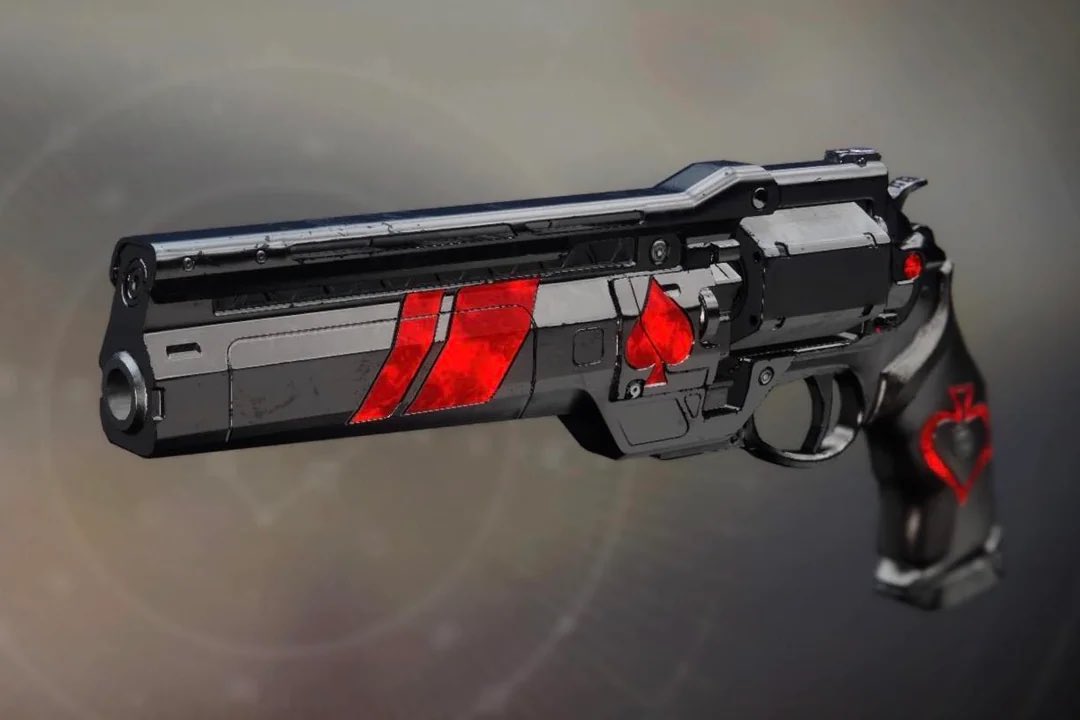 AvatarKyber's tweet photo. I think Ace might actually be one of my favourite fictional weapons of all time.

Everything from the sound design, to the gameplay perks, to the lore and history behind it and the stellar character it’s attached to. 

ESPECIALLY with the Last Hand ornament. Ambrosia. https://t.co/b9akswjxKl