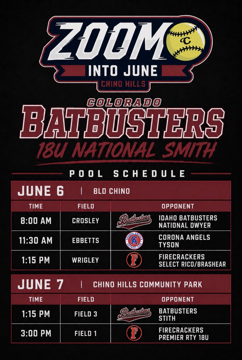 AbbyStenerson's tweet photo. After going 41-0 in Colorado this spring, summer softball is finally here! Can’t wait to get started with @18uSmith this weekend at @TCSFastpitch Zoom into June!! Here’s our schedule: 

@batbusterscoach @CoachTaylor_W @mysha_sataraka @Will_ray3 @oliviaadyan @lmaulden15 @DukeCoachYoung @OSUcoachG @Coach_Shippy @bergy_9 @JessicaAllister @saragroe @Oh_tooly3 @PRSTAGGS @djgasso @CoachDeifel @MattMeuchel @liv_ferrell39 @fale_steele  @katedrohan @CarylDrohan @Mgascoigne32 @TonySmithNUSB @OSUcoachG @Coach_Shippy @bergy_9 @_tiarejennings @rittmanjohn @KatieReople @LSU_SandraMoton @Coach_Ricketts @ExtraInningSB @SoftbalAmerica @SBRRetweets @LineDsoftball @TopPreps